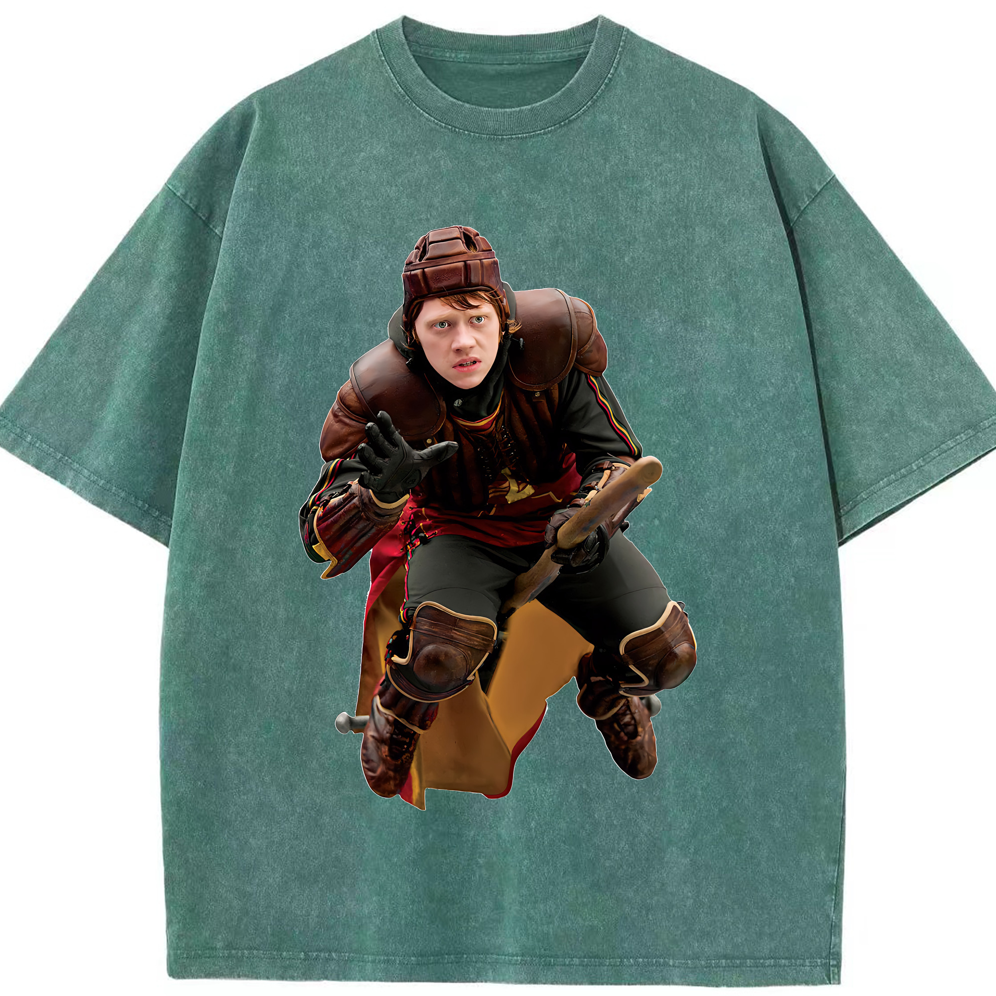 （画像用） Harry Potter ハリー・ポッターシリーズ 綿100% ヴィンテージ風 半袖Tシャツ（フロントプリント）